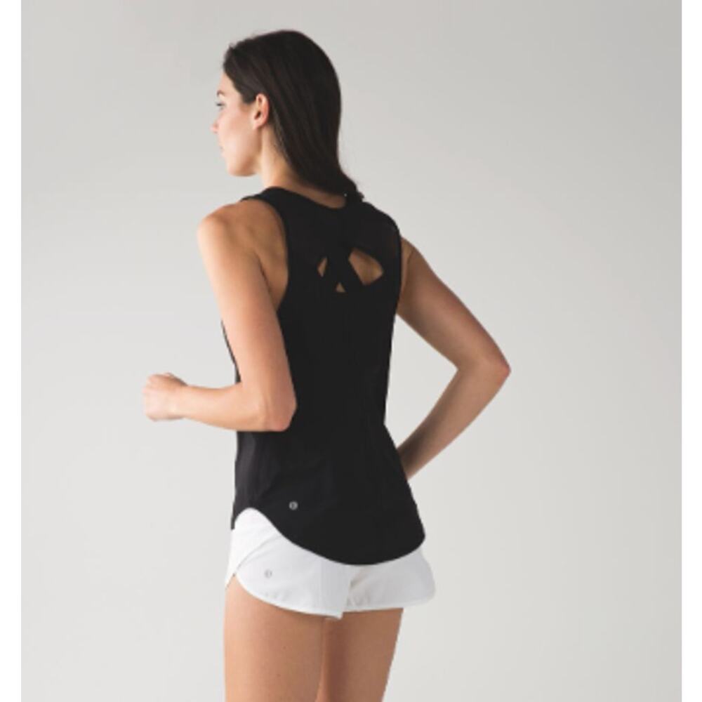 Lululemon Sculpt Tank Top Black | Women’s Size 8 | Lightweight Active Tank-EUC